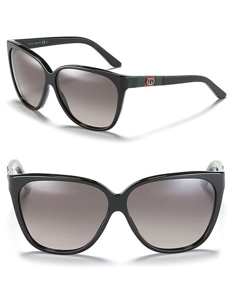 gucci modified cat eye 56mm sunglasses|Gucci cat eye sunglasses black.